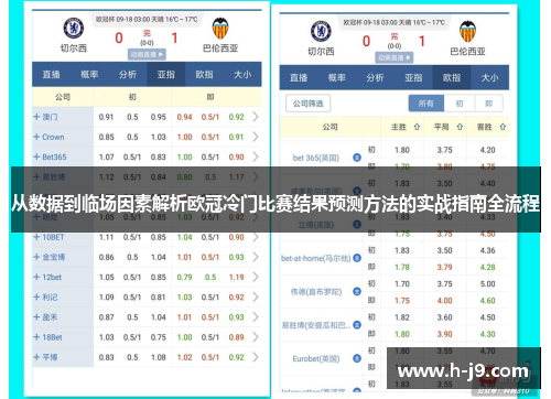 从数据到临场因素解析欧冠冷门比赛结果预测方法的实战指南全流程